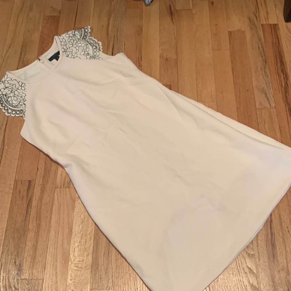 Worn once J.Crew cream shift dress. Size 4.